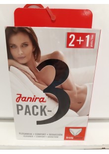 Bragas bikini  Janira algodón Pack 2+1