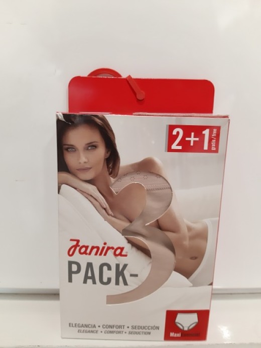 Bragas alta  Janira algodón Pack 2+1